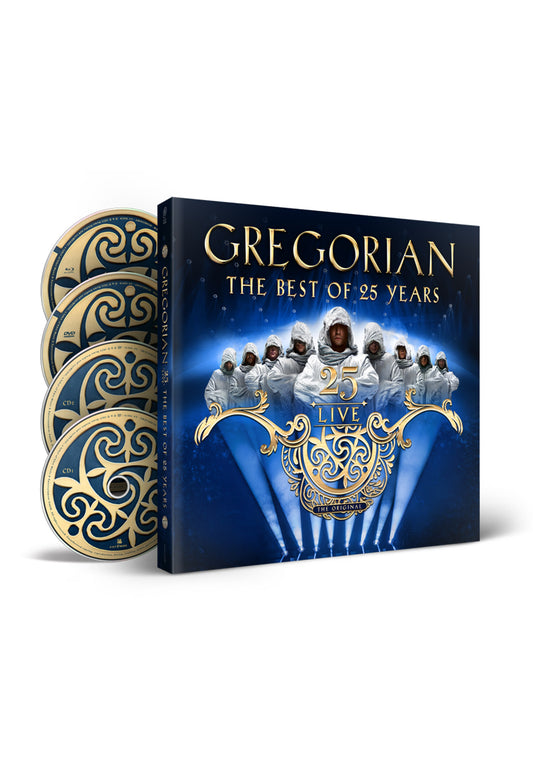 Gregorian - 25 LIVE - The Best Of 25 Years Ltd. Deluxe Edition Signiert - 2 CD + DVD + Blu-ray | Neutral-Image